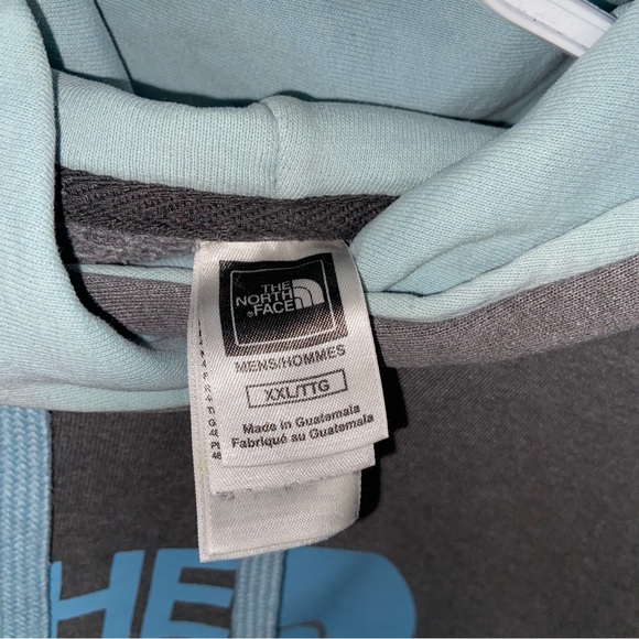 ❗️SOLD❗️THE NORTH FACE MEN DRAWSTRING HOODIE/SWEATER SIZE XXL GRAY & BLUE 2XL - Picture 3 of 5